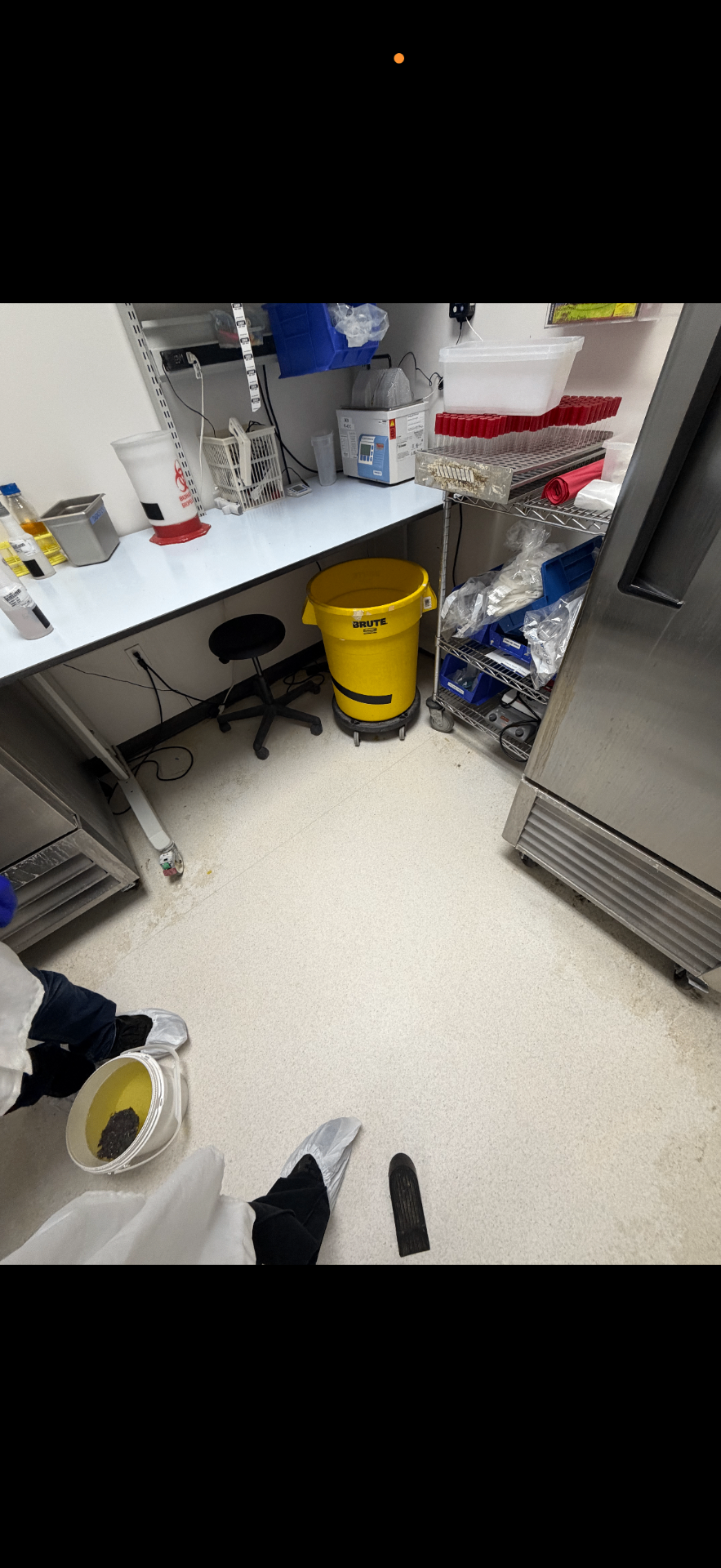 Laboratory Deep Clean before professional cleaning